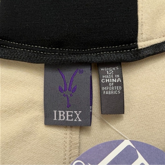 Ibex Pingo Shorts Womens Size 12 Wool Blend Stretch Hiking Outdoor Beige NWT - Picture 7 of 8